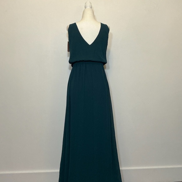 Show Me Your Mumu Kendra Maxi Dress in Emerald Green Size Small NWT - Picture 2 of 11